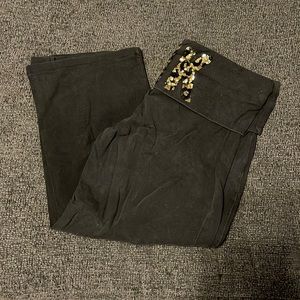 Cheetah crop Victoria’s Secret yoga pants